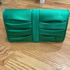 Green Satin Clutch - NYTLITES